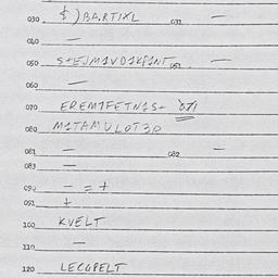 Eastern questionnaire, answ...