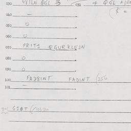 Eastern questionnaire, answ...
