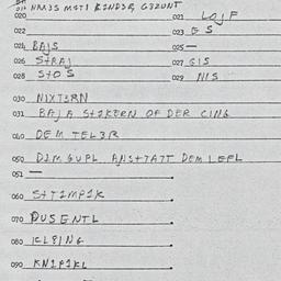 Eastern questionnaire, answ...