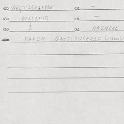 Eastern questionnaire, answ...