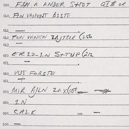 Eastern questionnaire, answ...