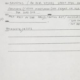 Eastern questionnaire, answ...