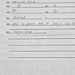 Eastern questionnaire, answ...
