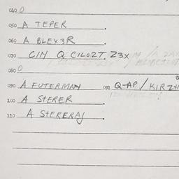 Eastern questionnaire, answ...