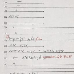 Eastern questionnaire, answ...