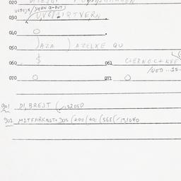 Eastern questionnaire, answ...
