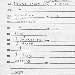 Eastern questionnaire, answ...