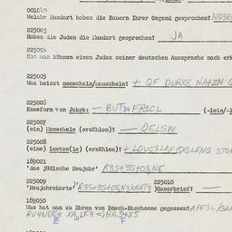 Western questionnaire, answ...