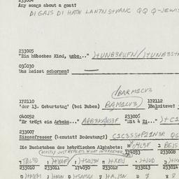 Western questionnaire, answ...