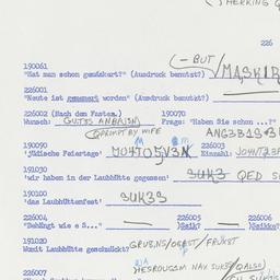 Western questionnaire, answ...