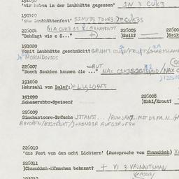 Western questionnaire, answ...