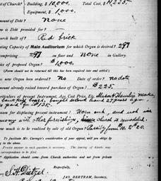 Carnegie Church Organs, May...
