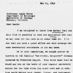Letter from Charles Dollard...