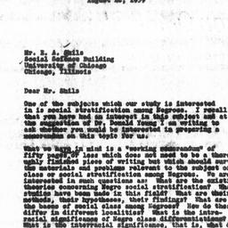 Letter from Guy B. Johnson ...