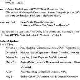 Announcements, 2002-10-04. ...