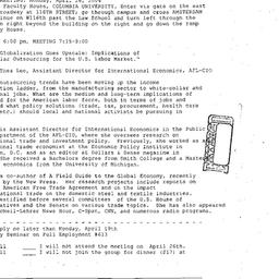 Announcements, 2004-04-26. ...
