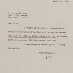 Board Meeting, 4/2/1930