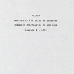 Meeting of the Board of Tru...