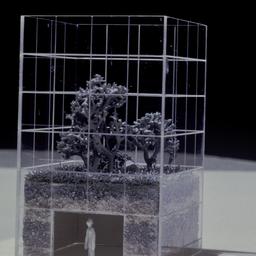 Model, detail of central cu...