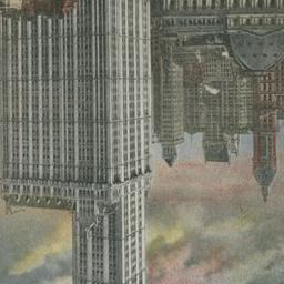 Woolworth Building at Dawn,...