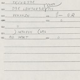 Eastern questionnaire, answ...