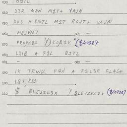 Eastern questionnaire, answ...