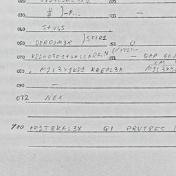 Eastern questionnaire, answ...