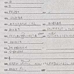 Eastern questionnaire, answ...