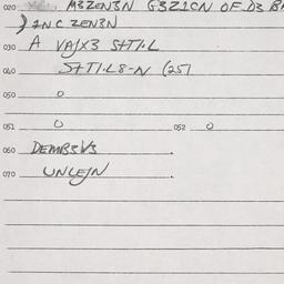Eastern questionnaire, answ...