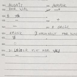 Eastern questionnaire, answ...