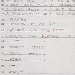 Eastern questionnaire, answ...