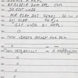 Eastern questionnaire, answ...