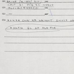 Eastern questionnaire, answ...
