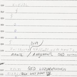 Eastern questionnaire, answ...