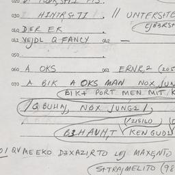 Eastern questionnaire, answ...