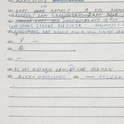 Eastern questionnaire, answ...