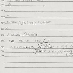 Eastern questionnaire, answ...