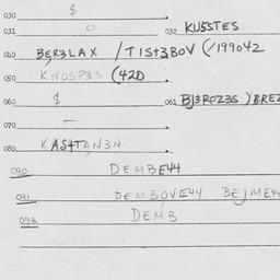 Eastern questionnaire, answ...