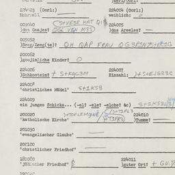 Western questionnaire, answ...