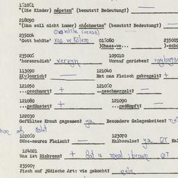 Western questionnaire, answ...