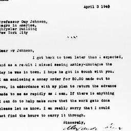 Letter from Alexander Lesse...