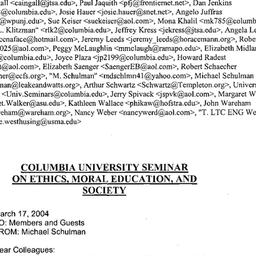 Announcements, 2005-04-05. ...