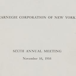 Board Meeting, 11/16/1916