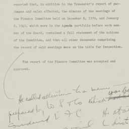 Board Meeting, 2/1/1940