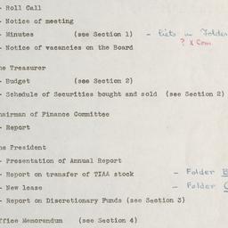 Treasurer's Report, 193...