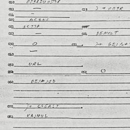 Eastern questionnaire, answ...