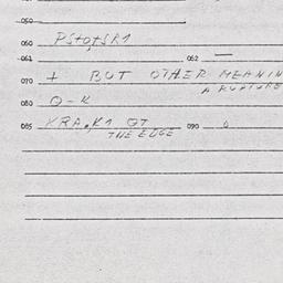 Eastern questionnaire, answ...