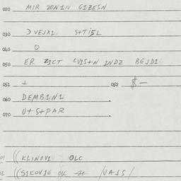 Eastern questionnaire, answ...