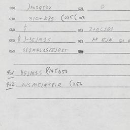 Eastern questionnaire, answ...