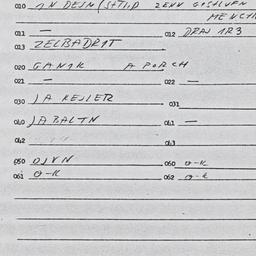 Eastern questionnaire, answ...